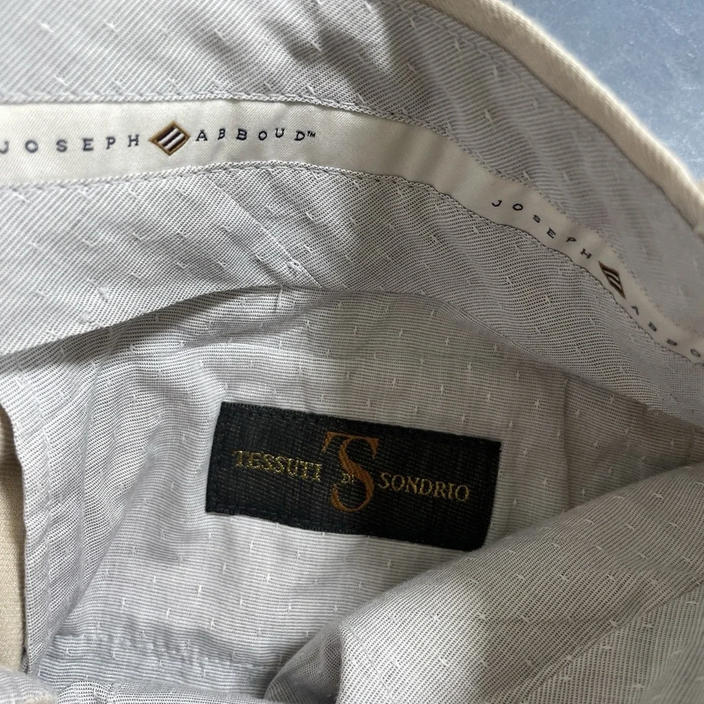 Joseph Abboud 36 (fit 38x30) Heritage Tessuti Sondrio Linen Mens Dress Pants